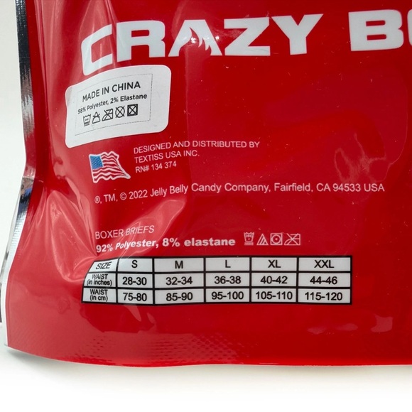 Jelly Belly Jelly beans Crazy Boxer Briefs Mens XL Underwear and Socks Gift Set - Picture 10 of 10